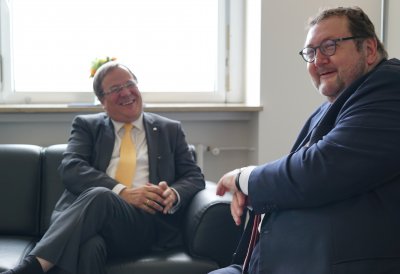 Ministerpräsident Armin Laschet trifft Vorsitzenden der Union progressiver Juden Rabbiner Prof. Dr. Dr. Walter Homolka