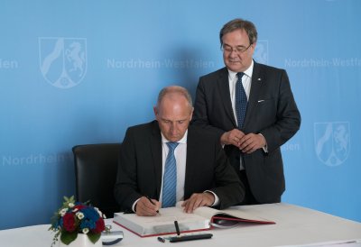 Ministerpräsident Laschet empfängt den Regierungschef des Fürstentums Liechtenstein