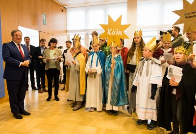 Traditionelles Dreikönigssingen im Landeshaus