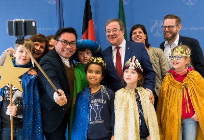 Traditionelles Dreikönigssingen im Landeshaus