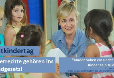 Weltkindertag: Ministerin Kampmann macht sich für im Grundgesetz verankerte Kinderrechte stark