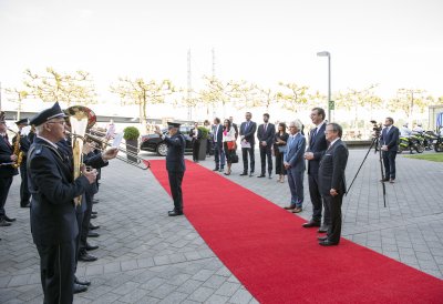 Ministerpräsident Laschet empfängt den Staatspräsidenten der Republik Serbien