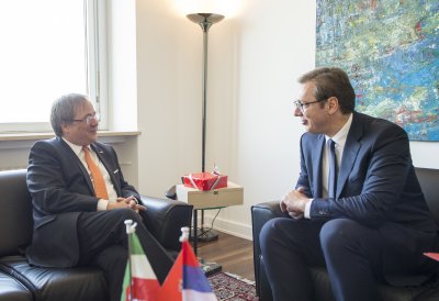 Ministerpräsident Laschet empfängt den Staatspräsidenten der Republik Serbien