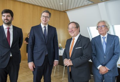 Ministerpräsident Laschet empfängt den Staatspräsidenten der Republik Serbien