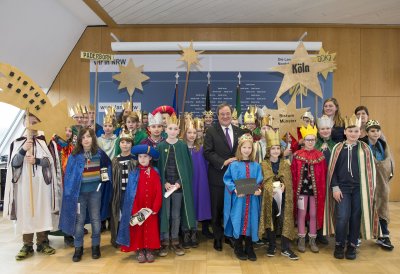 Ministerpräsident Armin Laschet empfängt die Sternsinger