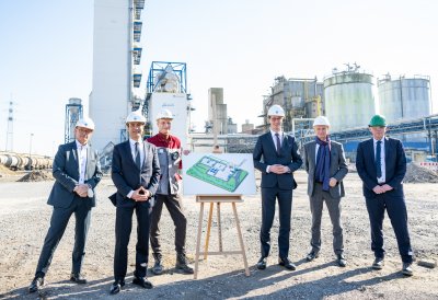 Ministerpräsident Hendrik Wüst besucht Air Liquide in Oberhausen