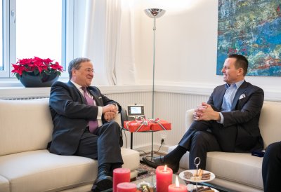 Ministerpräsident Armin Laschet empfängt US-Botschafter Richard Grenell