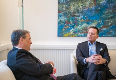 Ministerpräsident Armin Laschet empfängt US-Botschafter Richard Grenell