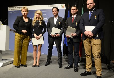 Verleihung der Rettungsmedaille des Landes Nordrhein-Westfalen