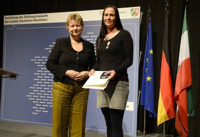 Verleihung der Rettungsmedaille des Landes Nordrhein-Westfalen