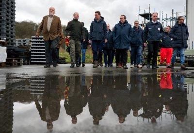 Ministerpräsident besucht gemeinsam mit Minister Krischer von Hochwasser bedrohte Gebiete 