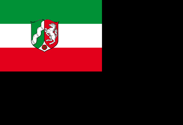 Bild mit Landesdientsflagge NRW