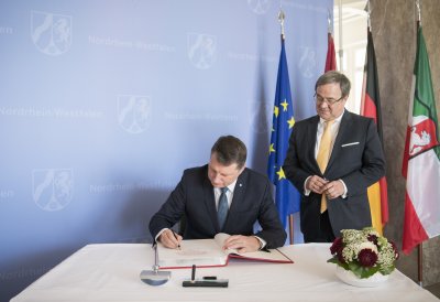 Besuch des Staatspräsidenten der Republik Lettland, Raimonds Vējonis