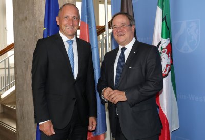 Ministerpräsident Laschet empfängt den Regierungschef des Fürstentums Liechtenstein