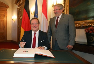 Ministerpräsident Armin Laschet besucht Luxemburg