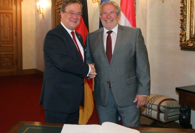 Ministerpräsident Armin Laschet besucht Luxemburg