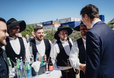 Richtfest des Forschungsgebäudes Modellfabrik Papier in Düren