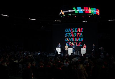 Redesituation auf der Bühne