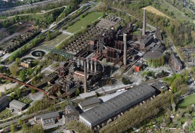 Das Hüttenwerk aus der Vogelperspektive