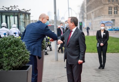 Ministerpräsident Armin Laschet empfängt den ukrainischen Ministerpräsidenten Denys Shmyhal