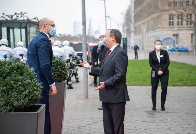 Ministerpräsident Armin Laschet empfängt den ukrainischen Ministerpräsidenten Denys Shmyhal