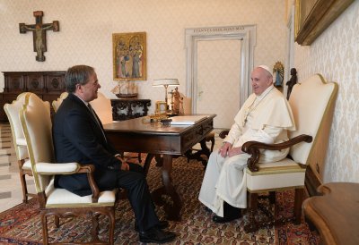 Würdigung der Verdienste Papst Johannes Paul II. zur Deutschen Einheit und Gespräch zu jüdischem Leben in Deutschland