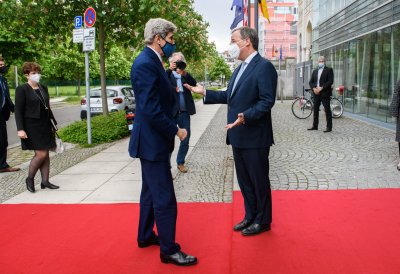 Ministerpräsident Armin Laschet empfängt US-Klimasondergesandten John Kerry