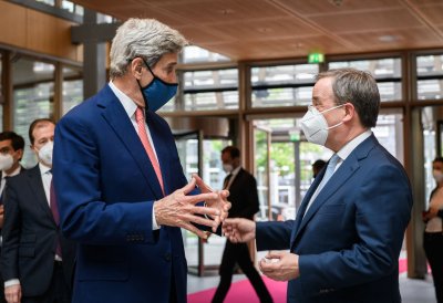 Ministerpräsident Armin Laschet empfängt US-Klimasondergesandten John Kerry