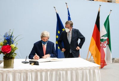 Ministerpräsident Armin Laschet empfängt US-Klimasondergesandten John Kerry