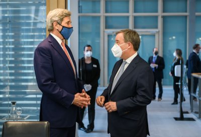 Ministerpräsident Armin Laschet empfängt US-Klimasondergesandten John Kerry