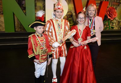 Ministerpräsidentin Hannelore Kraft empfängt die Kinderprinzenpaare und Kinderdreigestirne aus Nordrhein-Westfalen