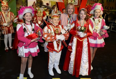 Ministerpräsidentin Hannelore Kraft empfängt die Kinderprinzenpaare und Kinderdreigestirne aus Nordrhein-Westfalen