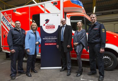 Ministerpräsidentin Hannelore Kraft besucht die Feuerwache Duissern in Duisburg