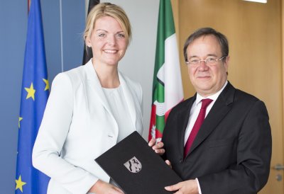 Ministerpräsident Armin Laschet ernennt Christina Schulze Föcking zur Ministerin für Umwelt, Landwirtschaft, Natur- und Verbraucherschutz