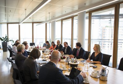 Ministerpräsident Laschet trifft den lettischen Regierungschef Kučinskis 