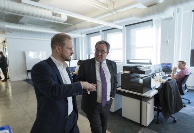 Ministerpräsident Armin Laschet besucht Automotive Mastermind in New York City