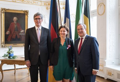 Ministerpräsident Armin Laschet trifft die französische Sportministerin Roxana Maracineanu in Aachen