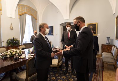Ministerpräsident Armin Laschet trifft Staatspräsident Duda