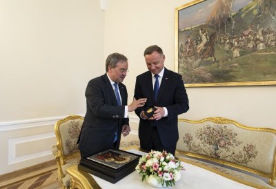 Ministerpräsident Armin Laschet trifft Staatspräsident Duda