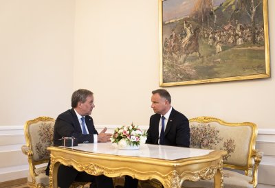 Ministerpräsident Armin Laschet trifft Staatspräsident Duda