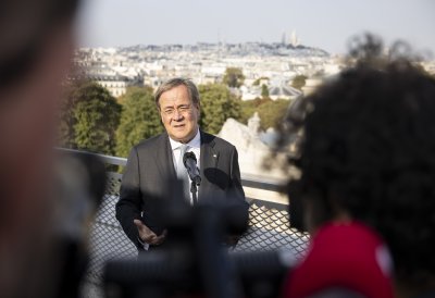 Der Kulturbevollmächtigte Armin Laschet trifft Emmanuel Macron