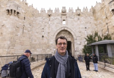 Ministerpräsident Hendrik Wüst besucht die Klagemauer in Jerusalem