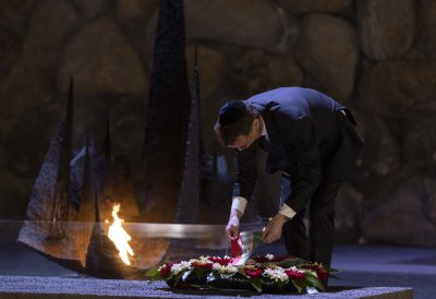 Ministerpräsident Hendrik Wüst besucht die Gedenkstätte Yad Vashem in Jerusalem