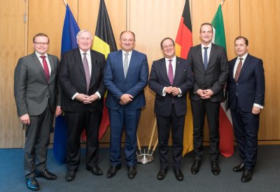 Ministerpräsident Armin Laschet empfängt die Regierungschefs der Wallonie und der Deutschsprachigen Gemeinschaft Belgiens