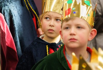 Ministerpräsident Hendrik Wüst empfängt Sternsinger zum traditionellen Dreikönigssingen