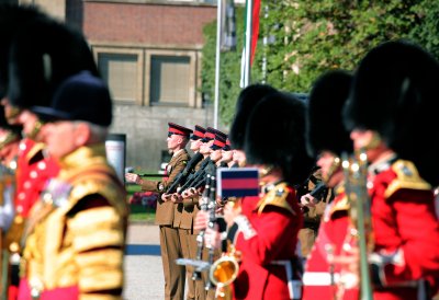 Verleihung des Fahnenbandes des Landes Nordrhein-Westfalen an die 20th Armoured Infantry Brigade