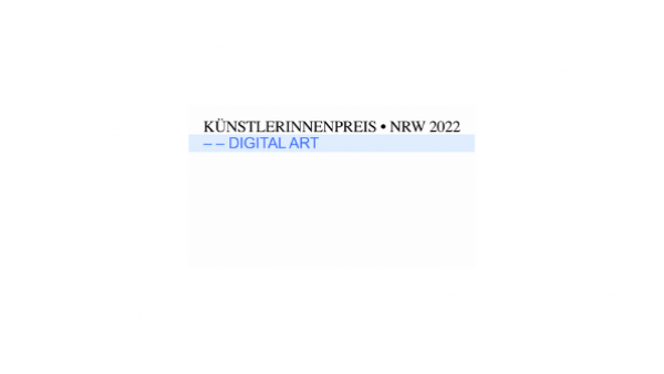 Logo Künstlerinnenpreis NRW 2022