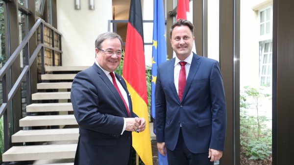 Ministerpräsident Armin Laschet besucht Luxemburg