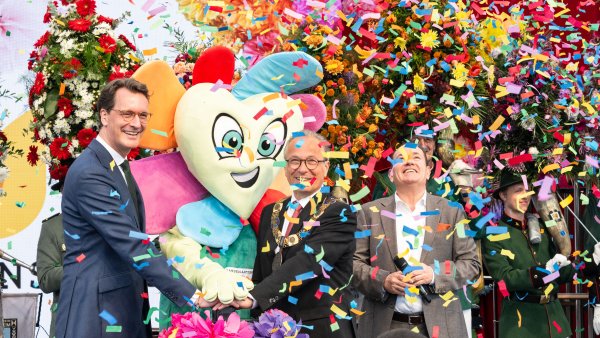 Ministerpräsident Wüst eröffnet Landesgartenschau Neuss