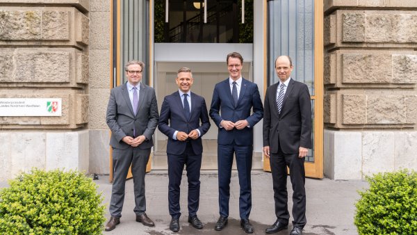 Ministerpräsident Wüst empfängt österreichischen Bundesminister Wolfgang Hattmannsdorfer